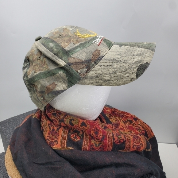 10 Point Antler Camo Hat Velcro Baseball Cap - Picture 5 of 9